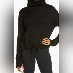 Sweaty Betty funnel neck bouclé sweatshirt